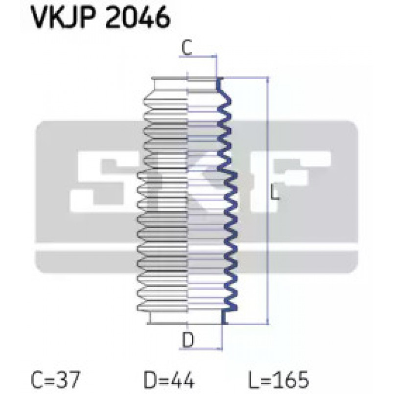 VKJP 2046 SKF - Пильовик привідного валу